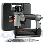 NEU Master Pneumatic Brad Nailer, 2 in 1 Nail Gun/Staple Gun Works with Air Compressor(Not Included), 18 Gauge 2 Inch Brad Nails and Crown 1-5/8 inch Staples with Carrying Case and Safety Glasses