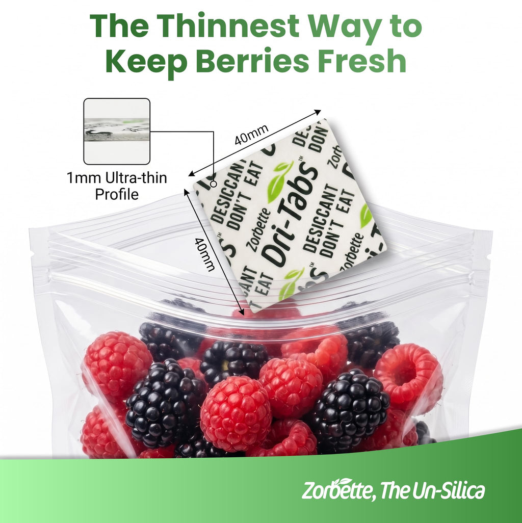 Dri-Tabs | Food-Safe Moisture Absorbers – Keep Fruits, Veggies, Snacks, Bread & More Fresher, Longer! Eco-Friendly, Plant Based Desiccant that Replaces Silica Gel Packets - 3 of 75pk (Green)