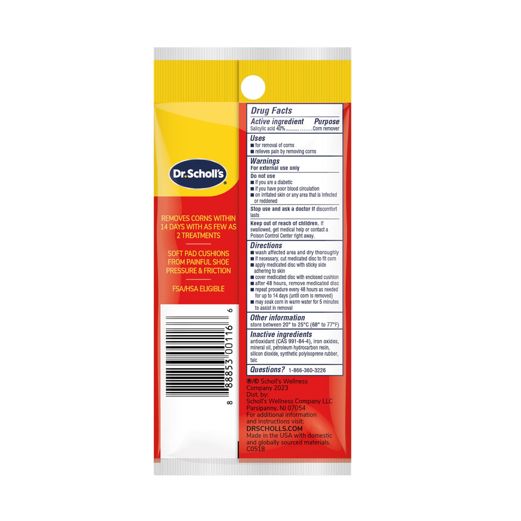 Dr. Scholl's Corn REMOVERS, 9 Ct // Removes Corns in as Few as 2 Treatments, Maximum Strength, Stays on All Day