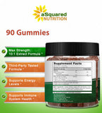 aSquared Nutrition Citrus Bergamot Gummies - Citrus Bergamot Extract Supplement 500mg Per Serving - Pure Gummy Alternative to Capsules & Pills