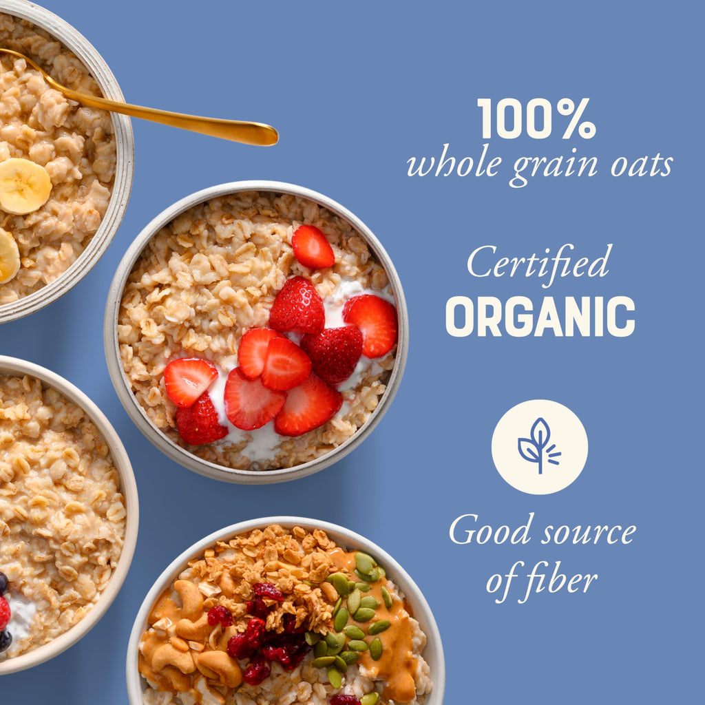 Bob's Red Mill Organic Thick Rolled Oats, 32oz (4 Pack)