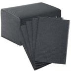 JMU Black Dental Bibs, 3-Ply Disposable Dental Bibs 50 Pack Tattoo Bib