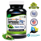 Moms For Nutrition All Natural Muscle Relax Formula PM Plus - Over 1,150 Milligram Support - Night-Time Relaxer - Maximum Strength Natural Relaxant - Capsules (120 Count)
