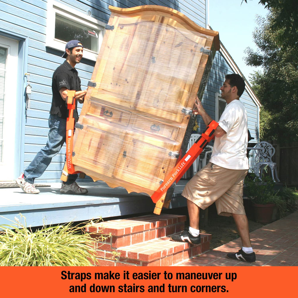 Forearm Forklift 2-Person Lifting and Moving Straps - Lift, Move and Carry Furniture, Appliances, Mattresses or Any Item up to 800 lbs. Safely and Easily Like a Pro, Forest Camo Green Special Edition