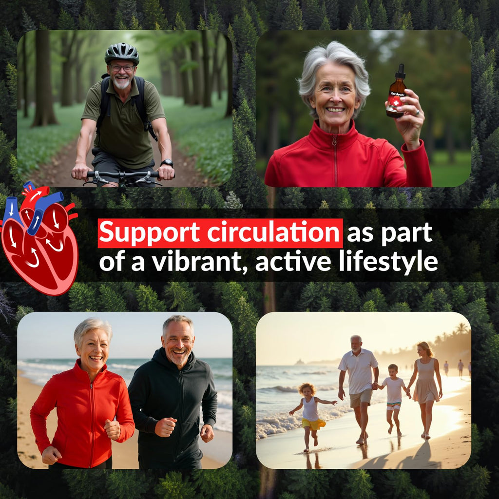 Kardovite Herbal Circulation Support Capsules 180s | Supports Circulatory Wellness with Hawthorn, Garlic, Ginkgo, Cayenne, Milk Thistle, Bilberry & Valerian | Supports Vitality & Daily Wellness