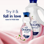 Downy Gentle Soft + Fresh Fabric Softener Liquid, Cherry Blossom Scent, 93 FL OZ, 138 loads, Liquid Fabric Softener Designed to be Gentle on Skin
