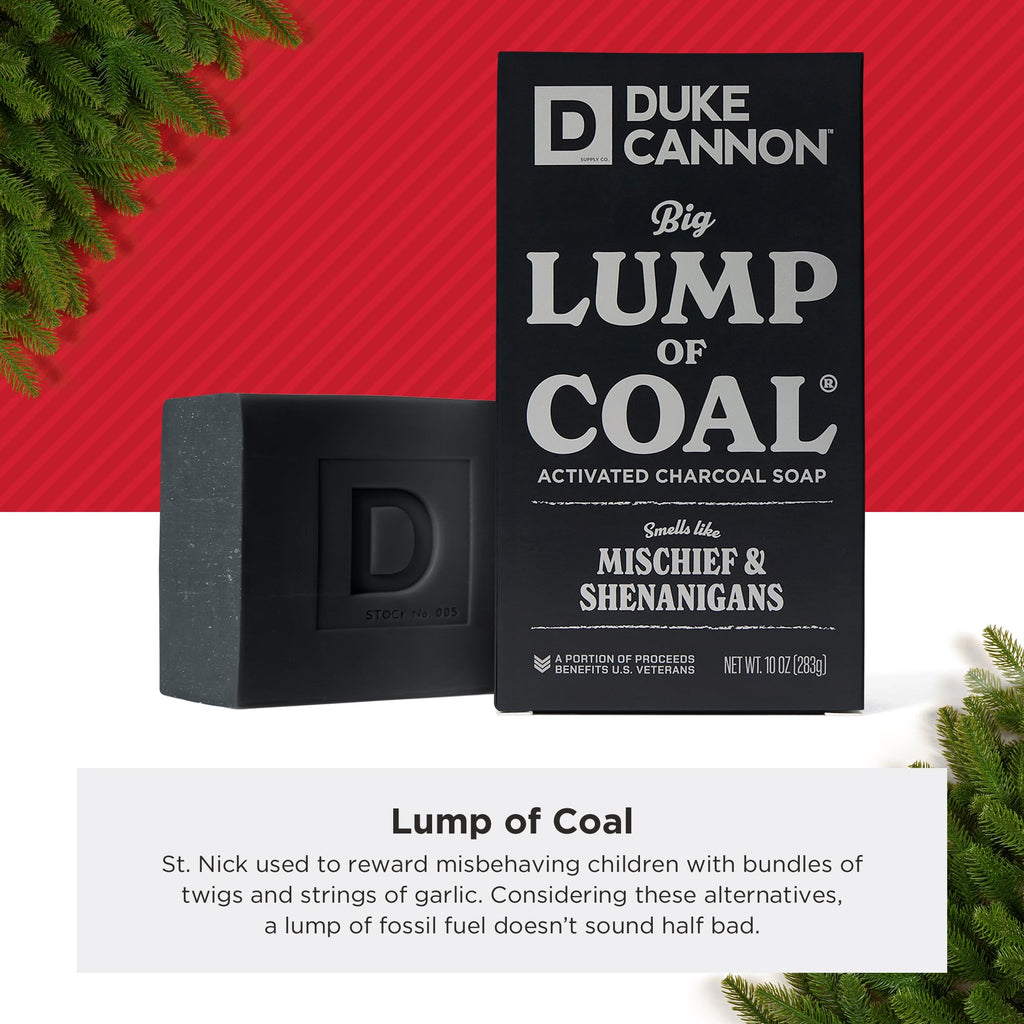 Duke Cannon Big Lump of Coal Soap for Men, 10 oz (Pack of 3)