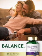 Carlyle Resveratrol Supplement | 180 Capsules | Non-GMO & Gluten Free | Potent Complex