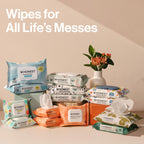 The Honest Company Baby Wipes for Sensitive Skin, Hypoallergenic, Fragrance-Free, Multi-Use, Rose Blossom Design, 576 Count (6 Packs of 96)