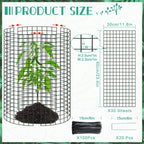 10Packs 24"x12"Plant Protectors from Animals,Plant Cages for Outdoor Plants