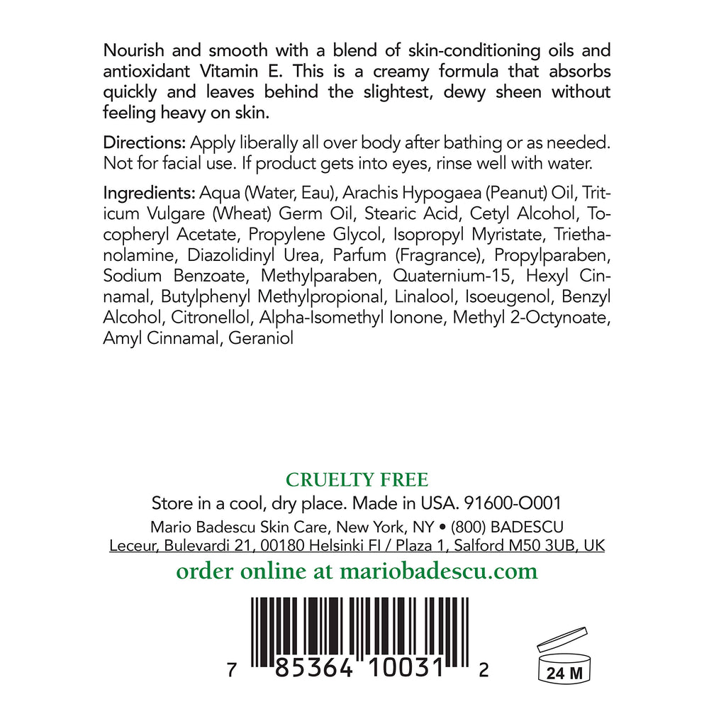 Mario Badescu Vitamin E Body Lotion, 16 oz