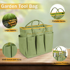 Garden Tool Set, WisaKey 9 Piece Stainless Steel Heavy Duty Gardening Hand Tools Durable Garden Tool Bag Gardening Gifts for Women and Men Fathers Day for Dad Husband