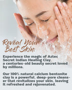Aztec Secret– Indian Healing Clay 16 Oz – Deep Pore Cleansing Facial & Body Mask – The Original 100% Natural Calcium Bentonite Clay – New Version 2