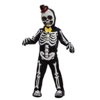 Spooktacular Creations Glows in the Dark Skeleton Costume for Boys, Halloween Skeleton Costume, Bone Jumpsuit for Kids
