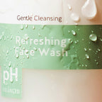 Alpha Skin Care Refreshing Face Wash, Gentle Soap-Free Formula, Citric AHA, Cleanses, Purifies, Tones & Restores pH, All Skin Types, Removes Make-Up & Oil, Anti-Aging Ingredients, 6 Oz