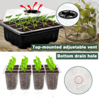 ZeeDix 6 Set Seed Starter Tray Kits with 90 Pack Coco Coir Pellets