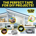 ALIEN TAPE Double Sided Tape Heavy Duty, Nano Tape, Double Sided Mounting Tape, Heavy Duty Double Sided Tape for Walls, Wall Tape, Clear Adhesive Tape for Poster Photo Wall Décor As Seen on TV 30 Feet