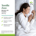 Terry Naturally Terrific Zzzz - 250 mg Mandarin Oil Complex, 30 Softgels - Non-Habit Forming Sleep Support Supplement, Feel Rejuvenated & Refreshed - Non-GMO, Gluten-Free - 15 Servings