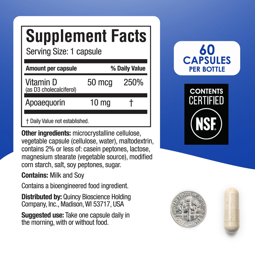 Prevagen Regular Strength - 120 Capsules (4 Month Supply) | Formulated for Your Brain | 10mg of Apoaequorin Plus Vitamin D3 with 7-Day Pill Minder