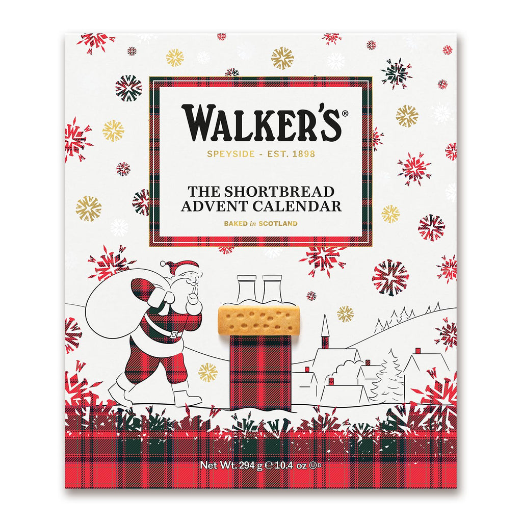 Walker’s 2026 Advent Calendar with Shortbread Cookies from Scotland - 24 Count (10.4 oz) - Limited Edition Cookie Box with Christmas Cookies in Various Shapes and Flavors