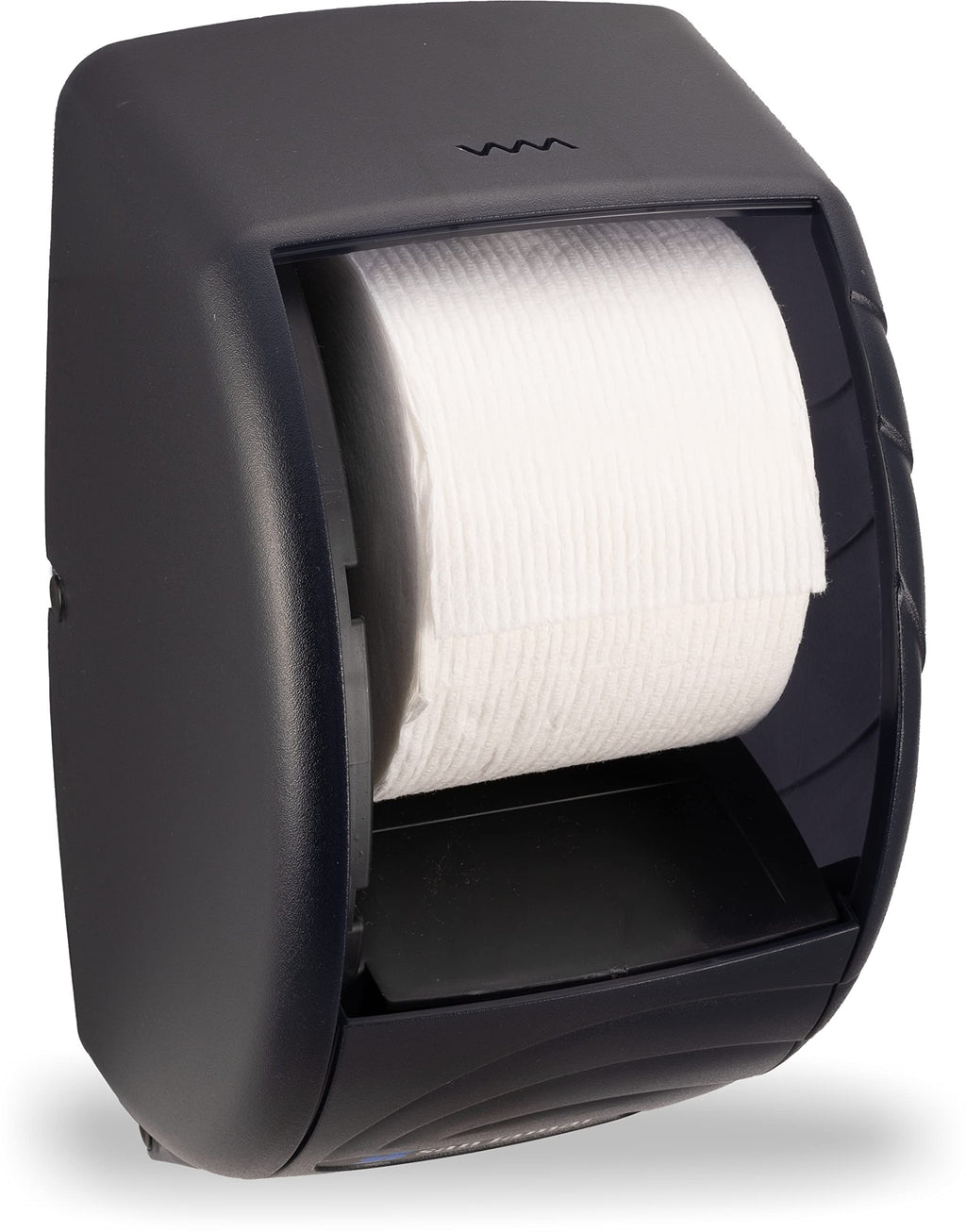 San Jamar R3590TBK Black Pearl Oceans Duett Standard Bath Tissue Dispenser