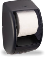 San Jamar R3590TBK Black Pearl Oceans Duett Standard Bath Tissue Dispenser