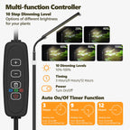VSOKE Grow Light for Indoor Plants, Full Spectrum LED Grow Light with Stand