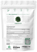 Micro Ingredients Organic Spirulina Chlorella Mini Tablets, 2,500 Tablets (8 Month Supply) | 50/50 Blend Superfood | Cracked Cell Wall for Better Absorption | Rich in Vegan Protein & Chlorophyll