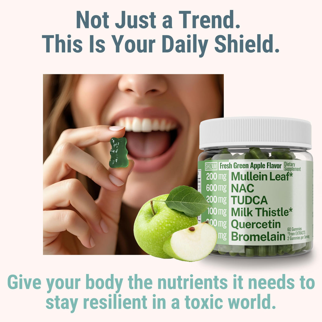 Mullein TUDCA NAC Quercetin with Bromelain Gummies, N‑Acetylcysteine N‑Acetyl‑Cysteine N‑Acetyl‑L‑Cysteine Bile Salts Milk Thistle, Mullein Leaf Drops & Lozenges Alt Supplement for Lungs 500-mg 600-mg