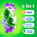 Gain Flings Laundry Detergent Pods Odor Defense + Color Guard, Moonlight Breeze Scent, 4-in-1 Liquid Laundry Detergent Pacs with Oxi Boost and Febreze, 112 Count (Packaging May Vary)