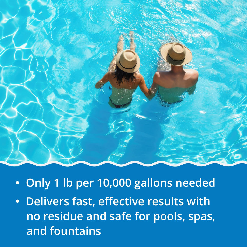 In The Swim Premium 3-in-1 Pool Shock - Di-Zap Contains Dichlor, Algaecide, and Stabilizer - 6 x 1 lb. Bags