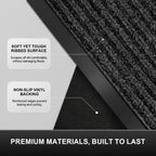 TEROKER 60"x36" Commercial Floor Mat, Non-Slip Waterproof Front Door Mat