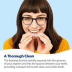 EverSmile AlignerFresh Original Clean Foam – Cleaner Compatible w/Invisalign and All Clear Aligners & Retainers – Eliminates Bacteria, Whitens Teeth, Fights Bad Breath – 50ml (1 Pack)