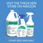Theochem In-Cide Hospital Grade Disinfectant Spray - EPA Registered Cleaner Kills 99.9% MRSA, H1N1- Medical Grade for Home Office Clinic - Fresh Scent - 1 Gallon + 32oz Bundle
