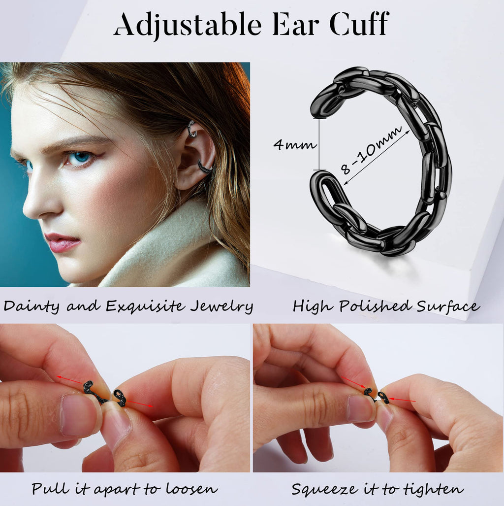 HAIAISO 18 Pcs Ear Cuffs Non Piercing for Women