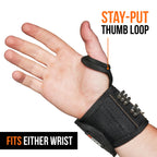 RAK Magnetic Wristband, Thumb Loop for Holding Screws, Nails, Drill Bits for Men - Made from Premium Ballistic Nylon, Lightweight Powerful Magnets for Dad, Husband, Grandpa, Handyman