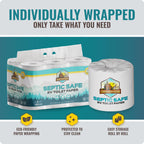 RV Toilet Paper - 12 Pack Septic Safe Toilet Paper 2-Ply Quick Dissolving Camper Tissue Paper Septic Safe to Prevent Clogs - Perfect for Automotive RVs, Septic Tank Systems, Boats, and Camping