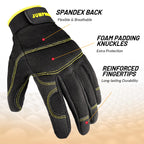 JUMPHIGH Work Gloves Women 2 Pairs, UltraLight Gardening Gloves, MultiFunctional Utility Gloves for Yard, Houseworking, Warehouse, Touchscreen, Flex Grip, Machine Washable (S)