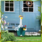 EKOREST Gardener Porch Goose Outfits for 23 Inch Lawn Statue