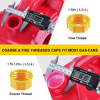 Long Gas Can Spout Replacement Kits, Gas can nozzle (6 Pack-Yellow)
