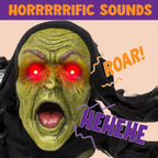 JOYIN Halloween Decoration Outdoor Zombie Groundbreaker, Halloween Outside Zombie Decor with Sound and Flashing Eyes, Scary Groundbreaker for Yard Lawn Graveyard Decorations, Haunted House Prop