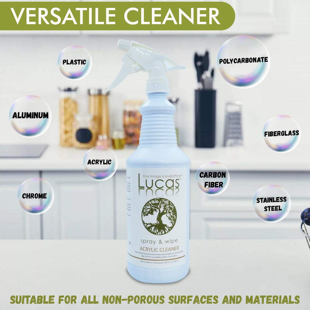 LUCASOL Acrylic and Plastic Cleaner, 32 Ounce