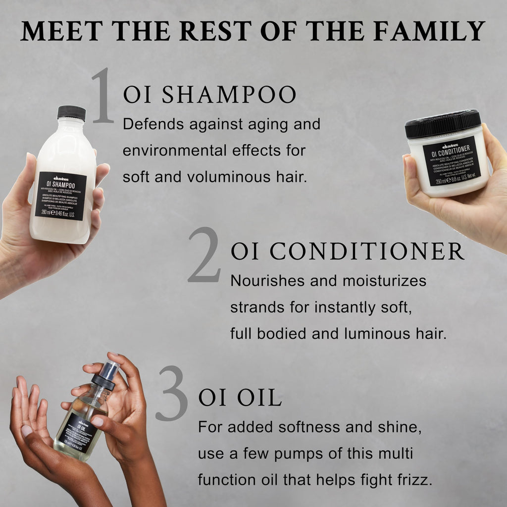 Davines OI Shampoo Daily Hair Softening & Hydrating, For All Hair Types