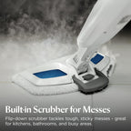 BISSELL Steam Mop 1940A PowerFresh Floor Steam Cleaner for Hard Wood & Tile with Natural Sanitization, Easy Scrubber, Variable Steam, 12” Cleaning Path