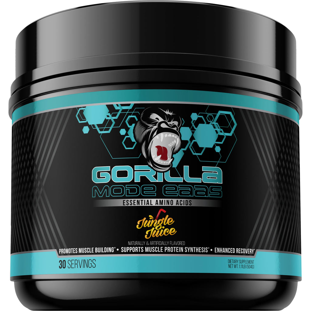 Gorilla Mind Essential Amino Acids to Support Muscle Building, Enhanced Recovery, and Protein Synthesis,Use Before, During, or After Your Workout, 453 Grams (Jungle Juice)