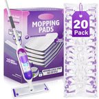 EHADOO Mop Pads Refills for Swiffer Power Mop: 20 Pcs Wet Dry Disposable Pad for Multi-Surface Floor Cleaning - Mopping Replacement for Tile Hardwood - Sweeping Cloths for Home Kichen