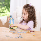 Melissa & Doug Disney Princess Tiana Magnetic Dress-Up Wooden Doll Pretend Play Set (30+ pcs) - FSC Certified