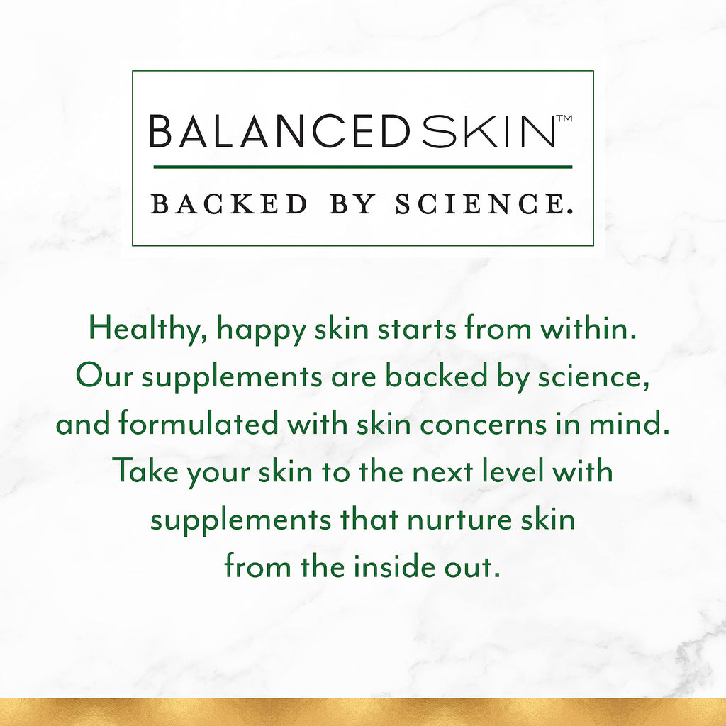 Clear Skin Vitamins for Women & Men - Supplement for Healthy Glowing Skin and Acne Control* - Patented and Dermatologist Developed Hormonal & Cystic Acne Pills