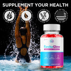 (2 Pack) RevitaGlow Gummies, Official Revita Glow Gummys with Apple Cider Vinegar, Advanced Skin Health Support Supplement with Premium Beauty Vitamins, Revitaglow Women's Health (120 Gummies)