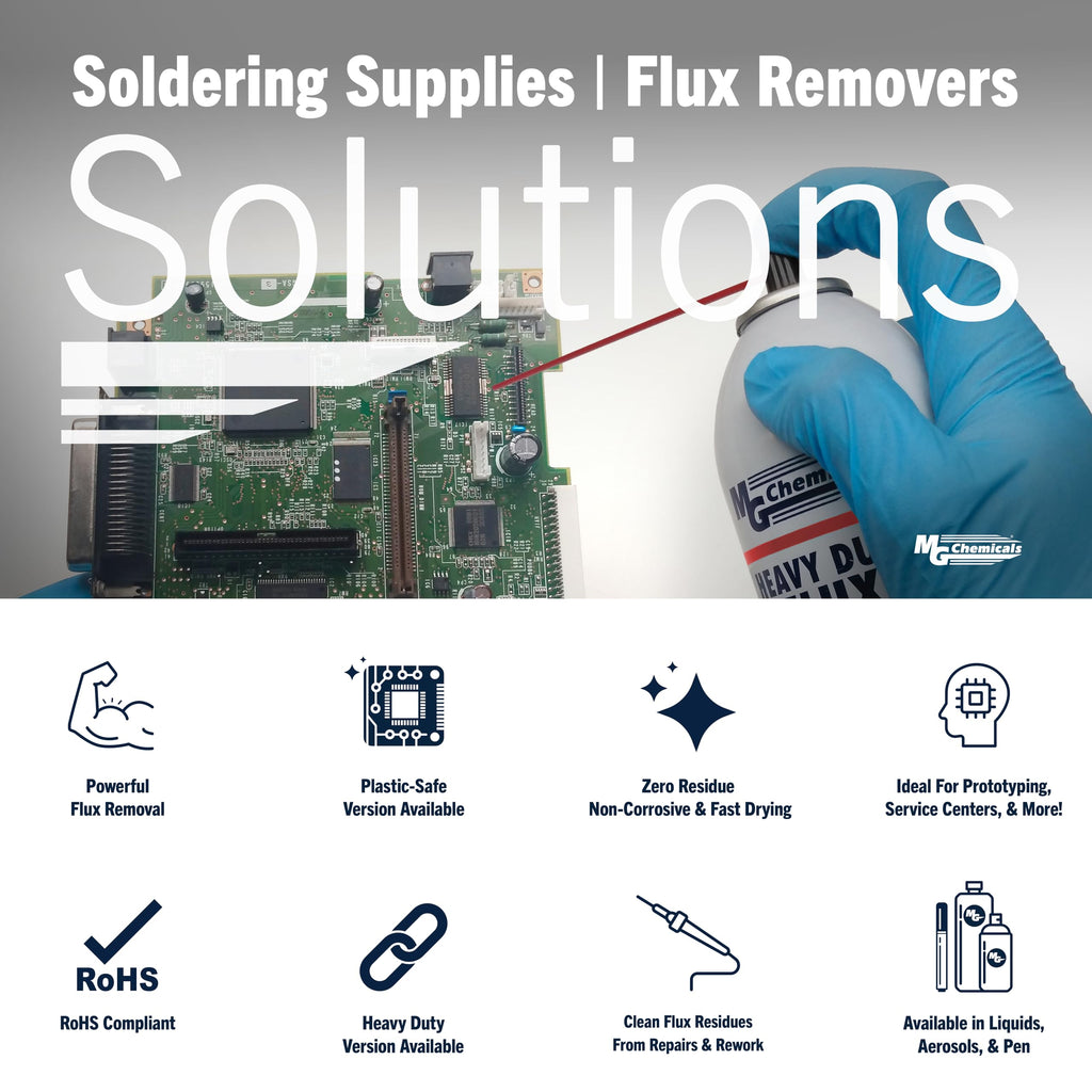MG Chemicals - 4140-400G 4140 Flux Remover for PC Boards, 400g (14 Oz) Aerosol Can